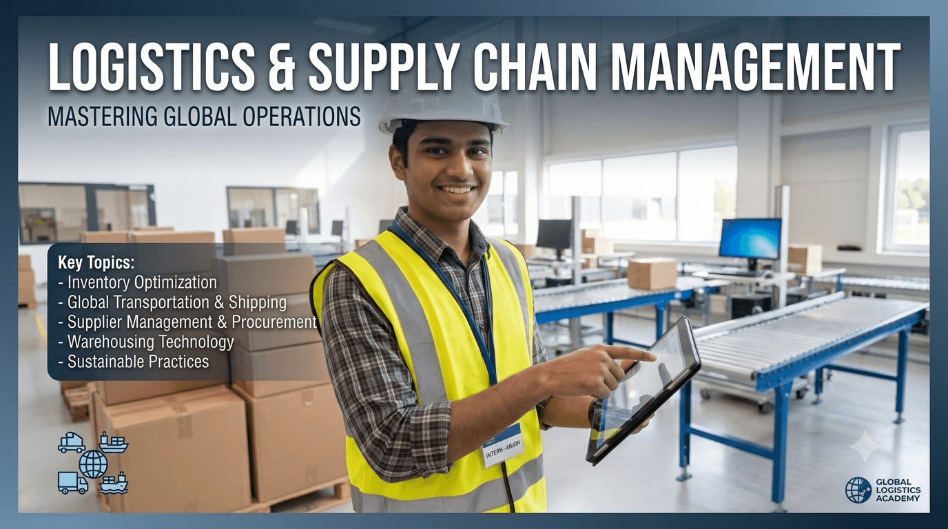 Exatech students studying procurement, inventory management, and supply chain processes