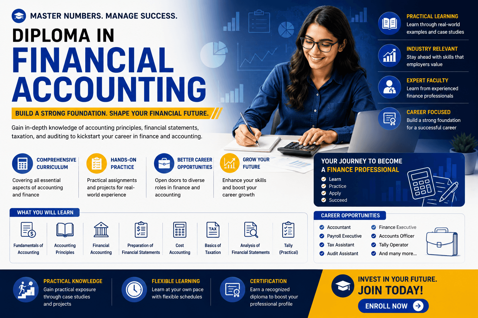 Exatech students learning accounting software, bookkeeping, and taxation