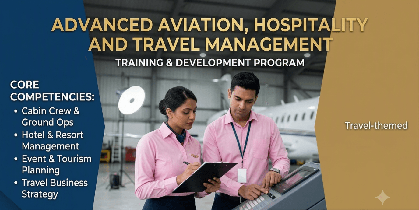 Aviation, hospitality, and tourism management course at Exatech Training Institute