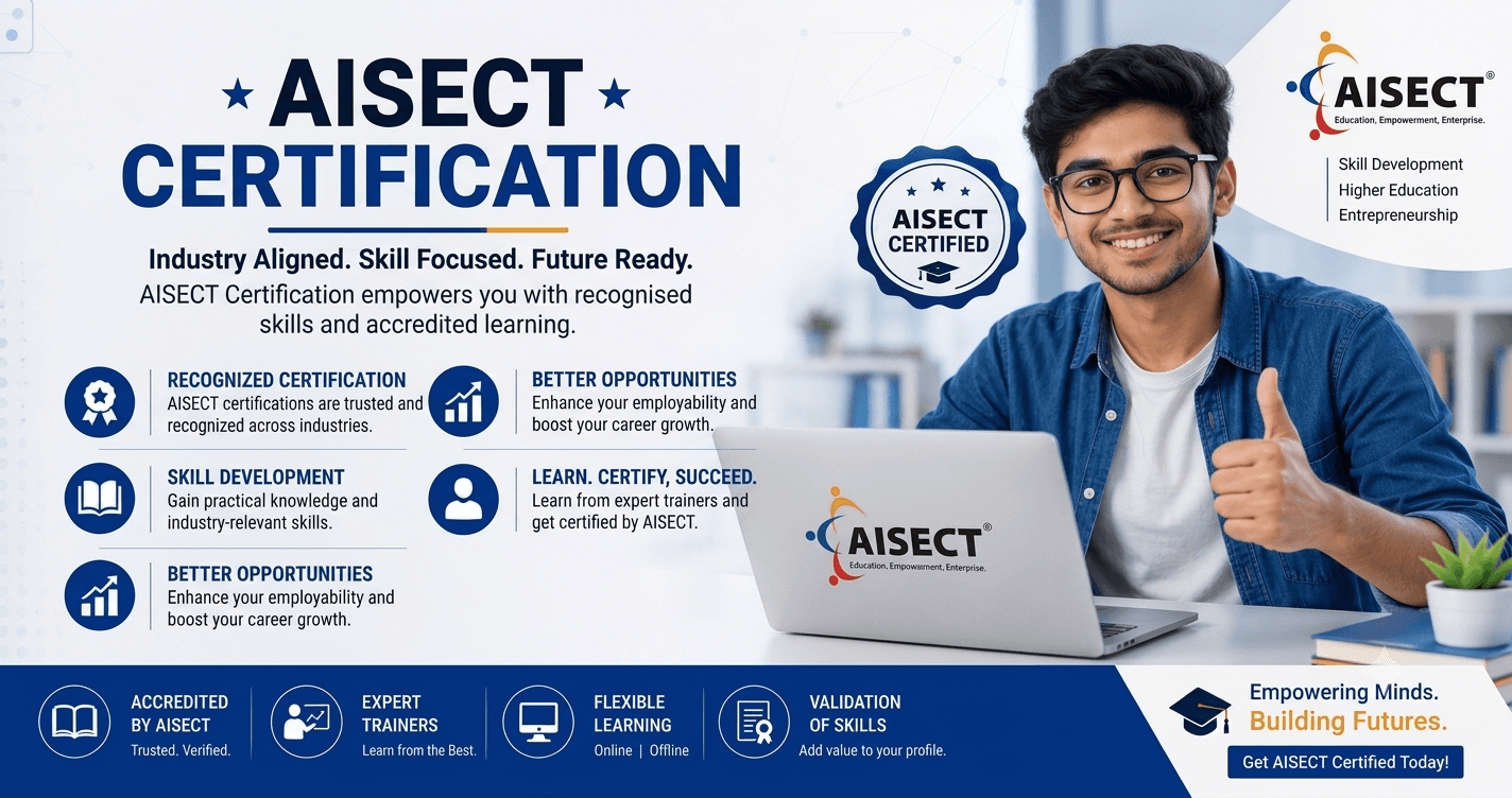 Students completing an AISECT Certification program to enhance their professional skills and career prospects.